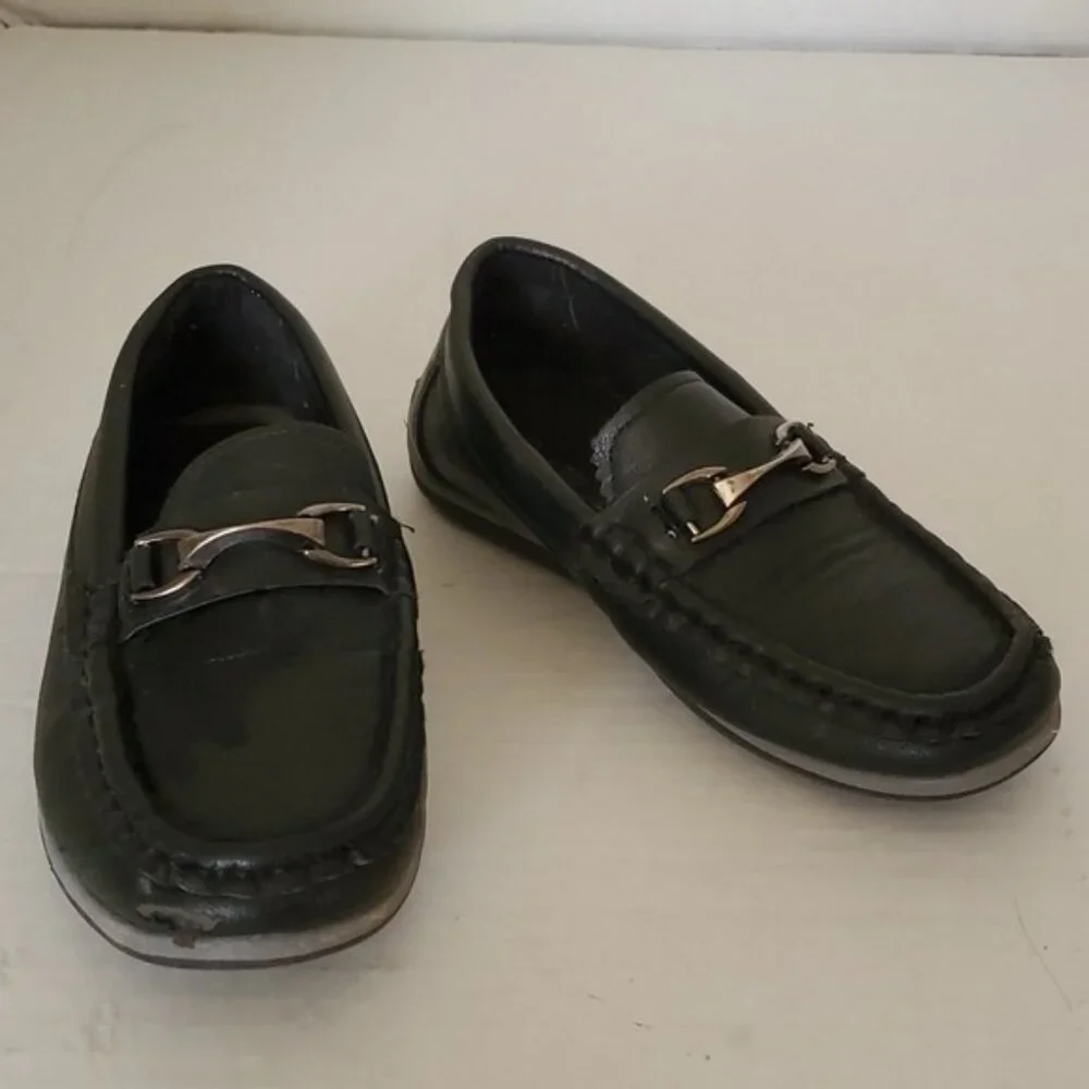 Stellaelva Boys Black Loafer Shoes Loafers Slip On Kids Youth Boy Size 13